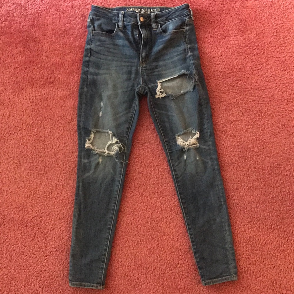 AEO Super High Rise Jeggings